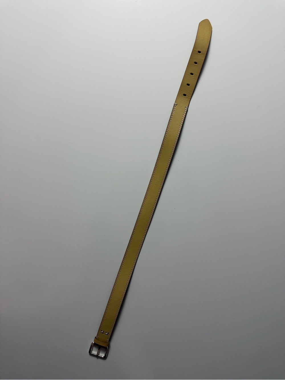 Liz Claiborne Genuine Leather Belt, Beige, Size S Petite